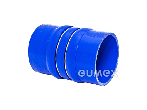 RADIASIL N, 89/98,5mm, length 140mm, 3 humps, 2 rings, Silikon, PES, -50°C/+175°C, blau, 